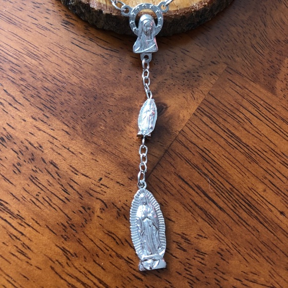 •NEW•Be Blessed•Unique Silver Rosary Bracelet - Picture 2 of 12